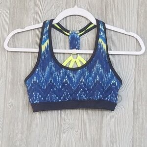 KYODAN Sports Bra Size XS Blue Yellow Wire free